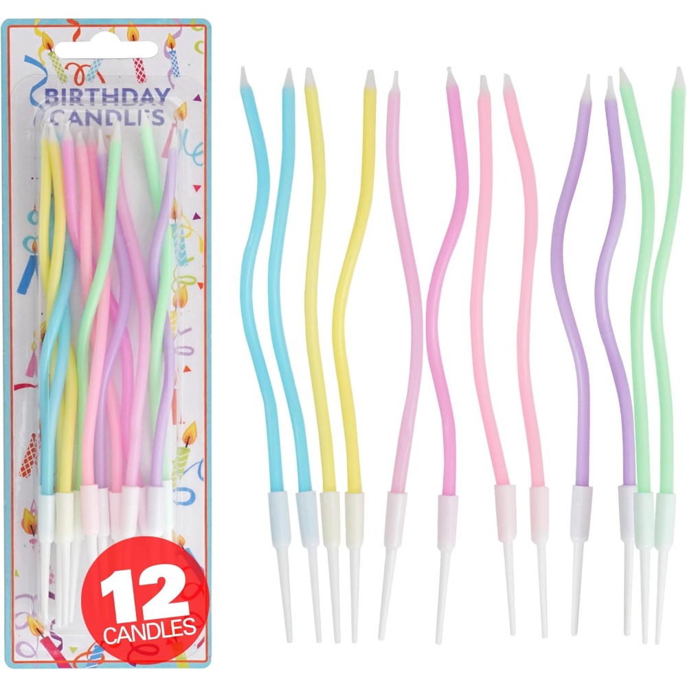 Candle Supplies Usa - Juego de 12 Velas de Cumpleaños