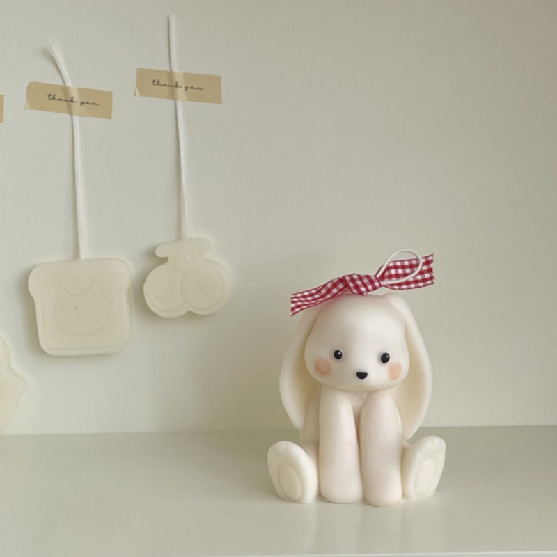 Conejo sentado, molde de vela  - Candle Supplies Shop reseña y precio