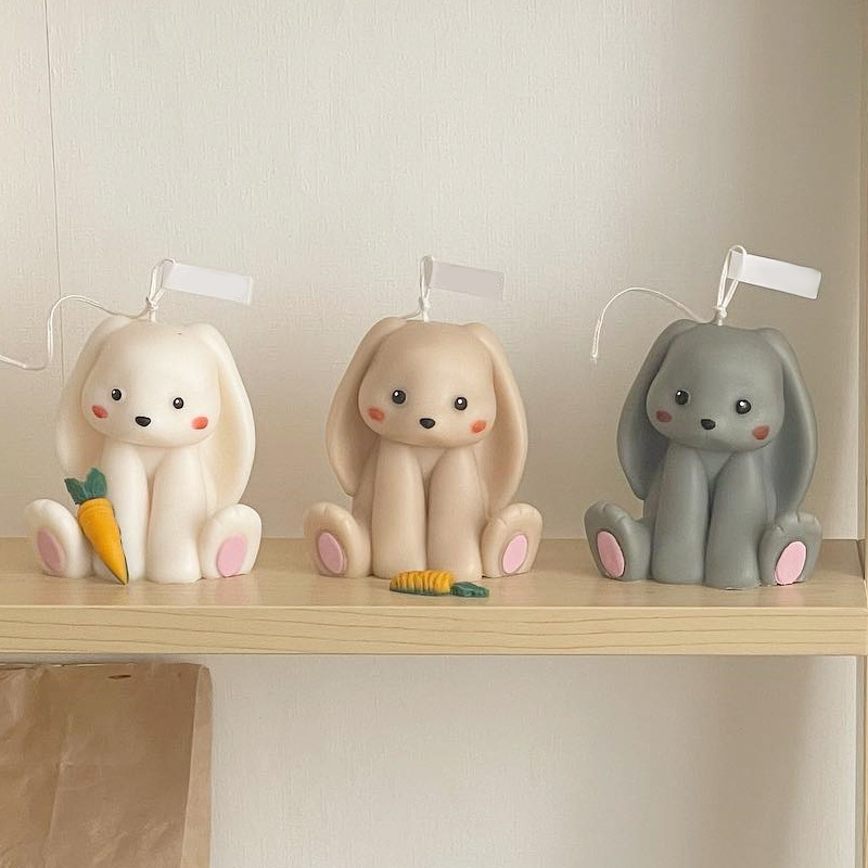 Conejo sentado, molde de vela  - Candle Supplies Shop reseña y precio