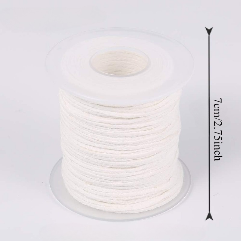 Mecha de vela blanca de 61 met - Candle Wax Scale reseña y precio