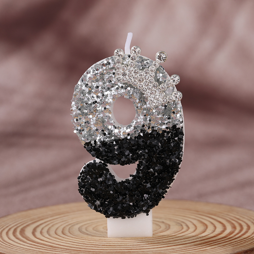 Corona Negra Plateada Degradad - Candle Supplies Usa reseña y precio
